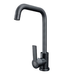 Mezclador Para Cocina Negro De Cuello Angular