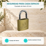 Características de Candado de hierro de 32 mm