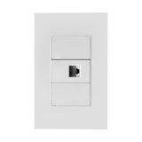 Salida de internet blanca para pared - vista del producto