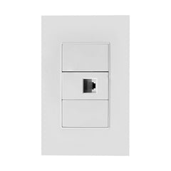 Salida de internet blanca para pared