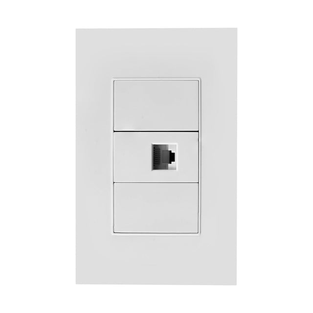 Salida de internet blanca para pared - vista del producto