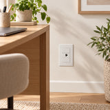 Salida de internet blanca para pared - ambientación o características