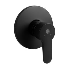 Registro Mezclador para Ducha Negro con Escudo de 14 cm