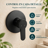 Registro Mezclador para Ducha Negro con Escudo de 14 cm - información del producto 4