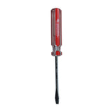 Producto Destornillador Plano de 5 mm con Mango Rojo sobre fondo blanco
