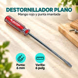 Características de Destornillador Plano de 6 mm x 6 Pulgadas