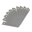 Producto Juego de 10 Cuchillas para Bisturí de 25 mm sobre fondo blanco