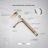 Mezclador Alto para Lavamanos Oro Rosa 31,5 cm — foto oficial
