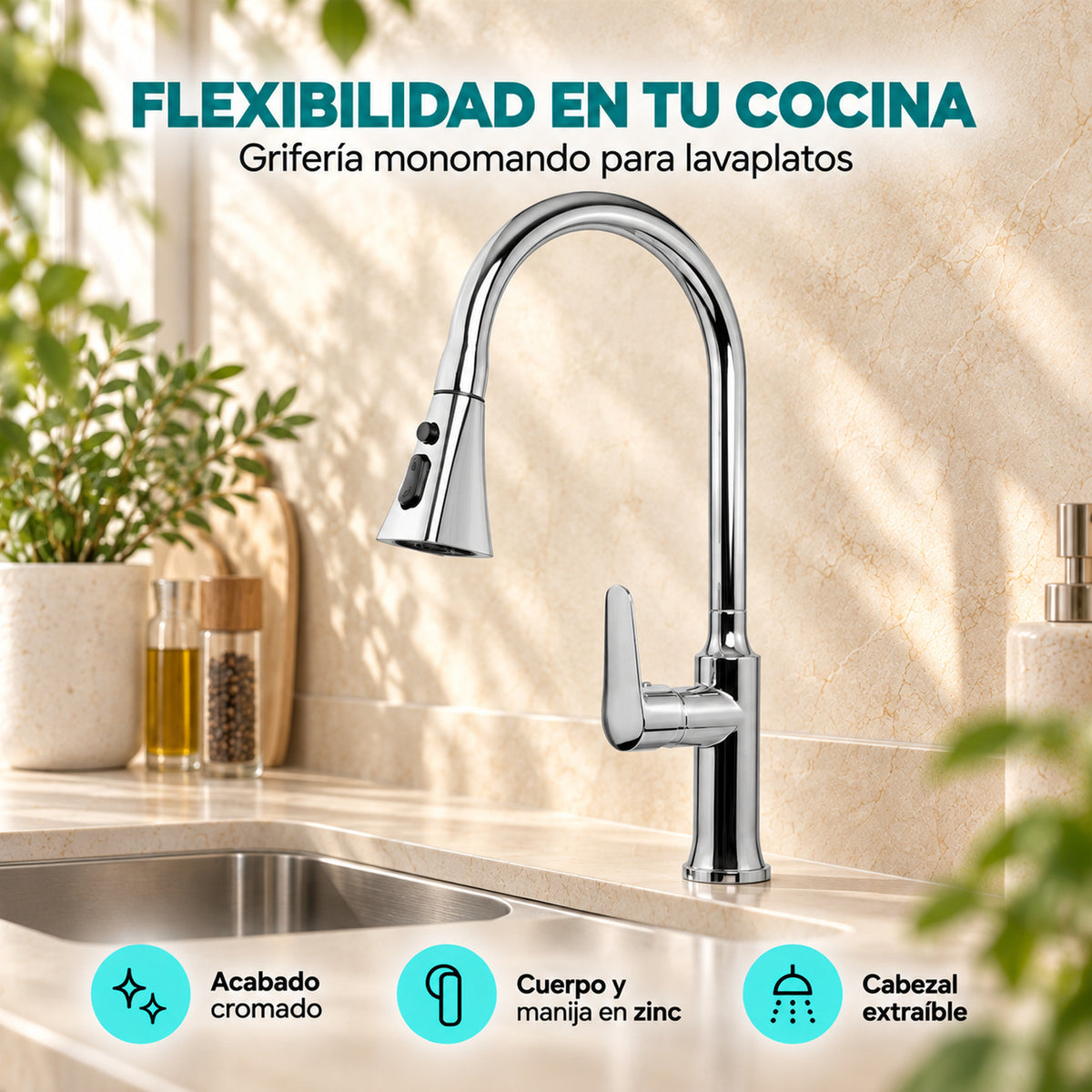 Grifería instalada y características verificadas