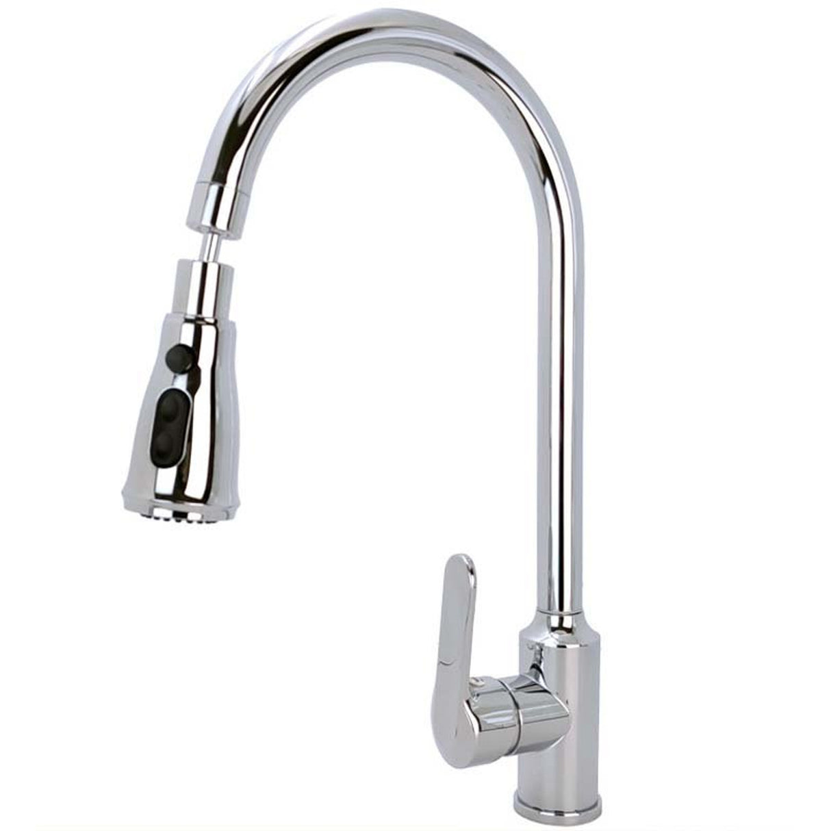 Mezclador cromado extraíble para cocina - imagen 2