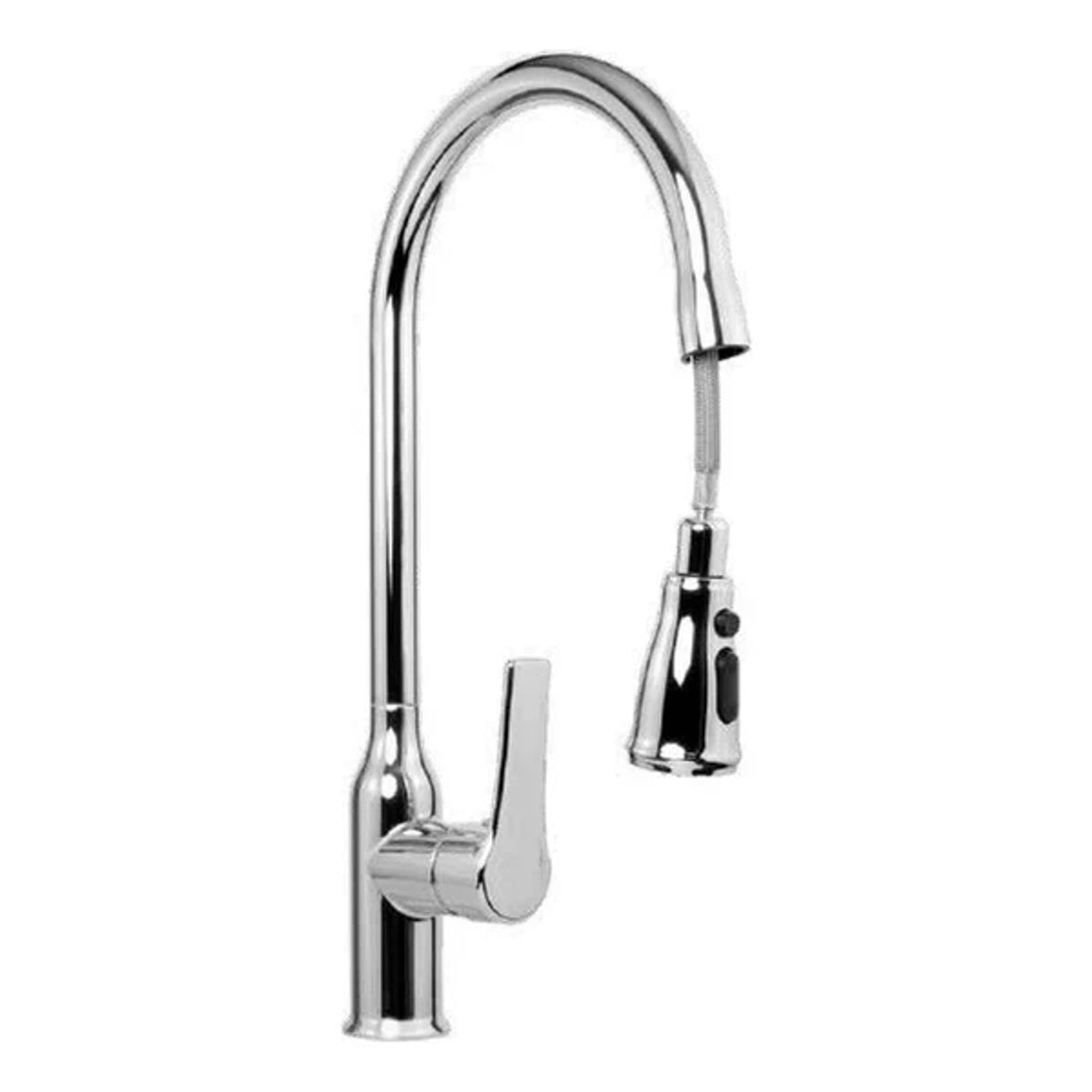 Mezclador cromado extraíble para cocina - imagen 3