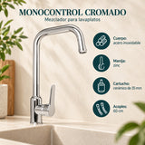Mezclador Monocontrol Alto Cromado con Acoples de 60 cm - información del producto 4