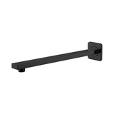 Brazo para Ducha Cuadrado Negro Mate 40 cm en Aluminio para Regadera de Pared