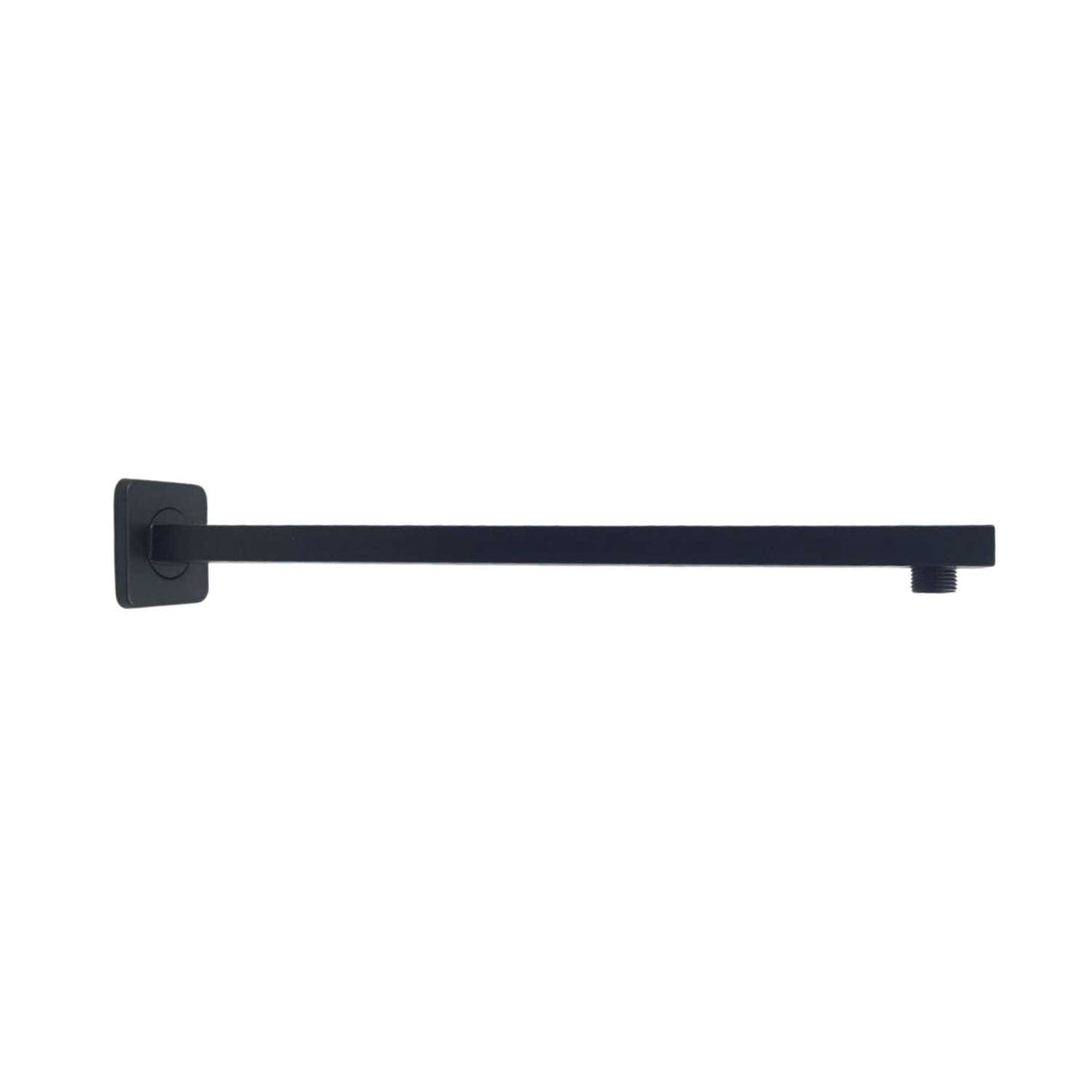 Brazo para Ducha Cuadrado Negro Mate 40 cm en Aluminio para Regadera de Pared
