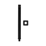 Brazo para Ducha Cuadrado Negro Mate 40 cm en Aluminio para Regadera de Pared