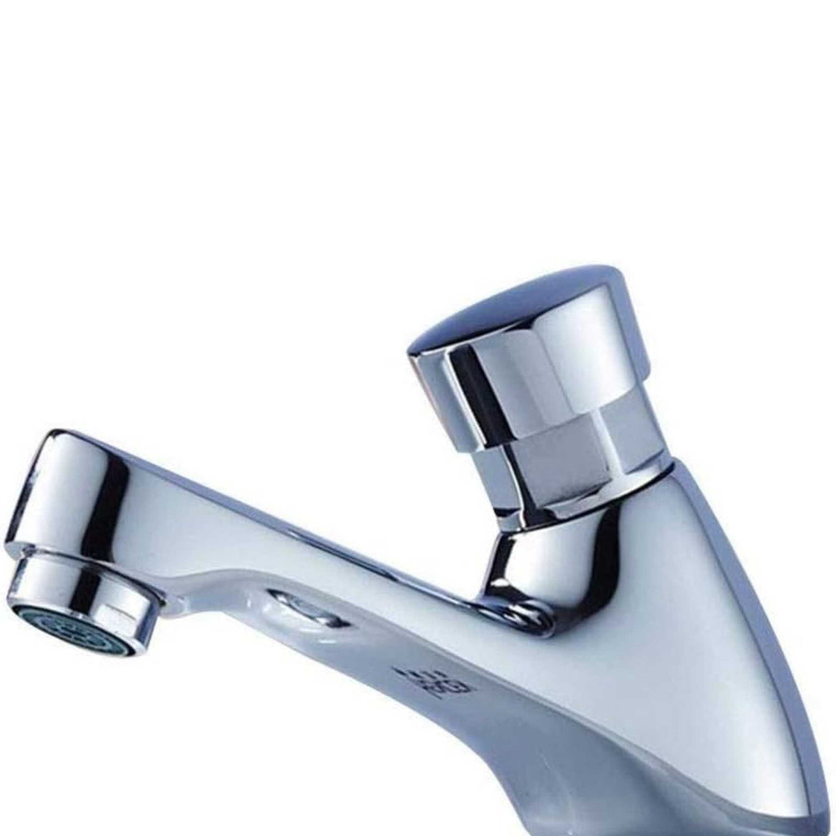 Llave Lavamanos Push Cromada con Cierre Automático | Grifería Temporizada para Baño