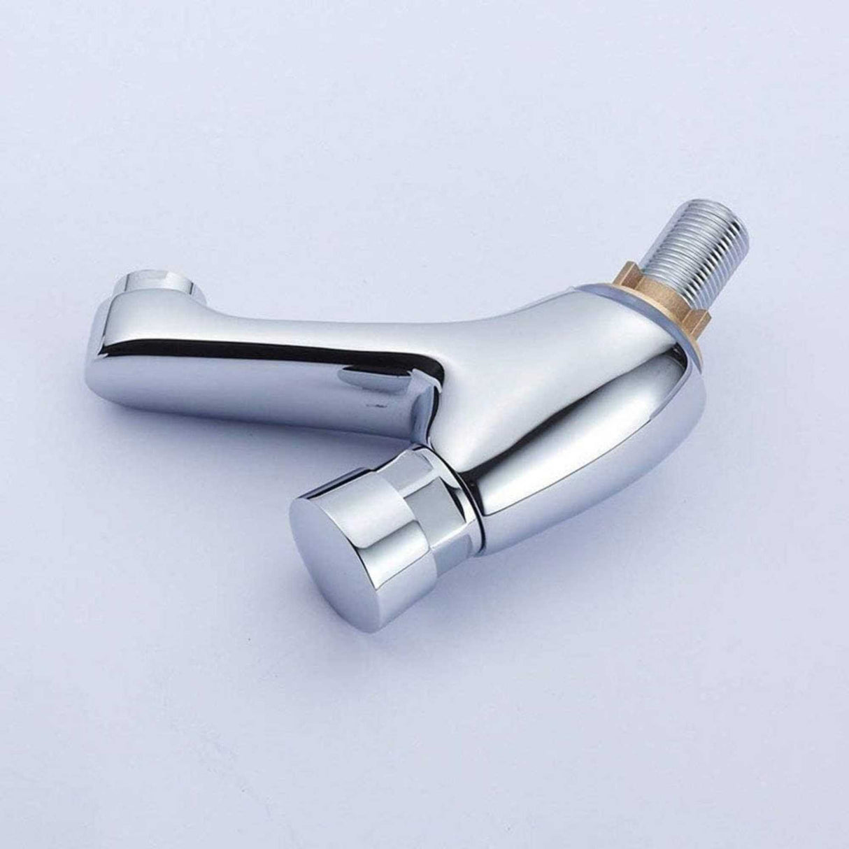 Llave Lavamanos Push Cromada con Cierre Automático | Grifería Temporizada para Baño