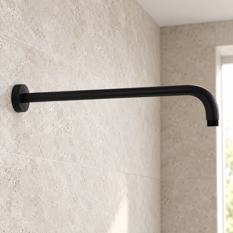 Brazo Extensor Para Ducha Negro De 50 Cm