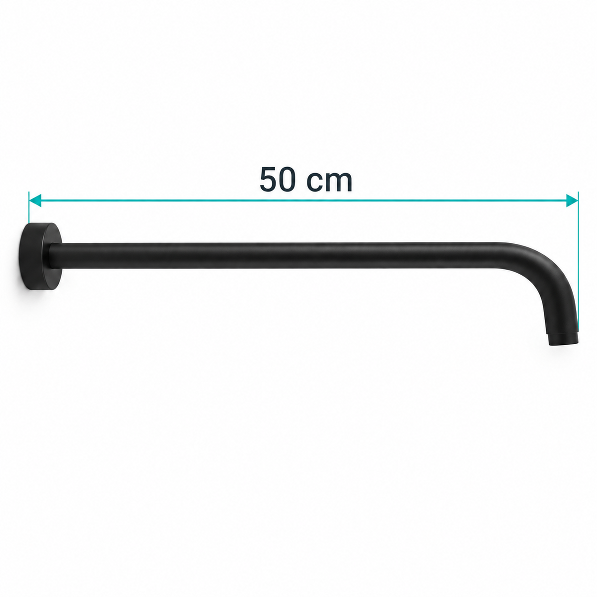 Brazo para ducha negro de 50 cm — 04-medidas