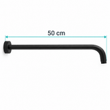 Brazo para ducha negro de 50 cm — 04-medidas