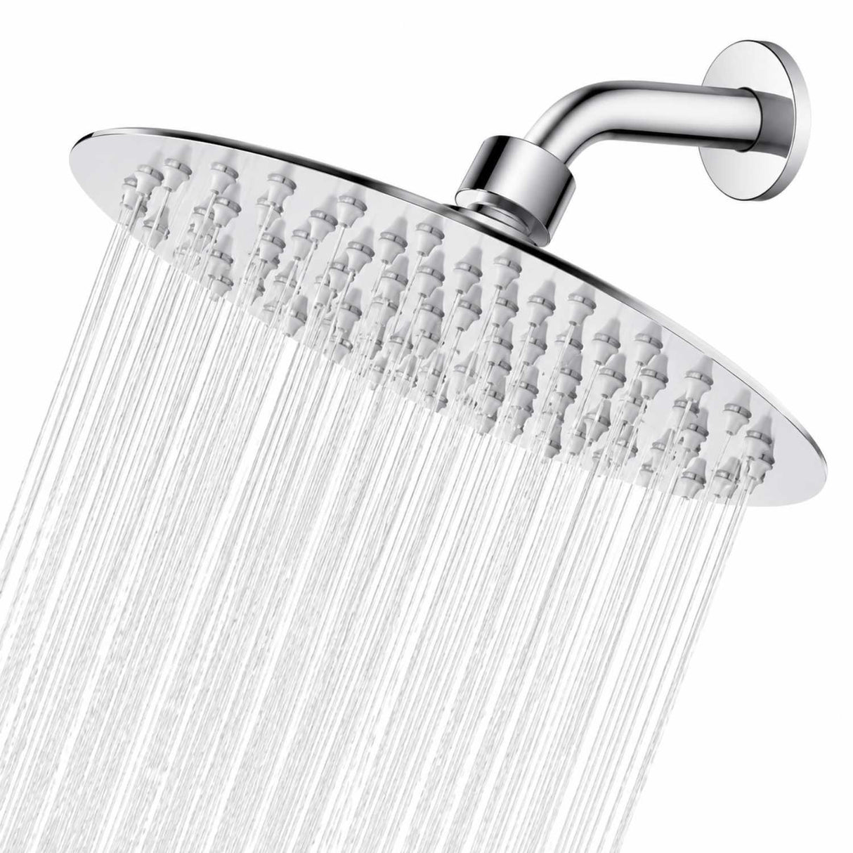 Regadera metálica redonda cromada de 6 pulgadas para ducha, vista principal