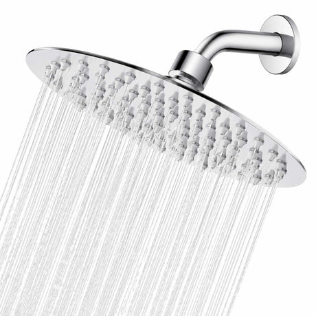 Regadera Metálica Redonda Cromada de 6 Pulgadas (15 cm) sin Tubo