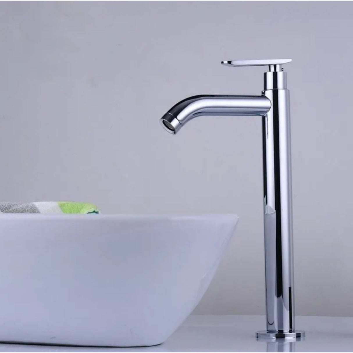 Kit Lavamanos Canoa, Griferia Agua Fría Brillante Y Desagüe