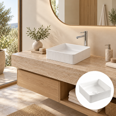 Lavamanos Fiorenze Blanco 37,5 X 37,5 X 13 Cm
