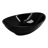 Combo Lavamanos Canoa Negro + Griferia Agua Fria+ Push Negro Negro Brillante