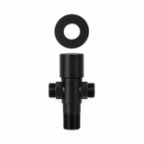 llave de abasto doble negro: vista de producto