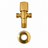 Llave de abasto doble dorado: vista de producto