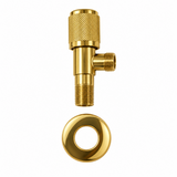 Llave de abasto sencilla dorado: vista de producto