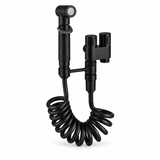 Ducha bidet negra, vista de producto limpia