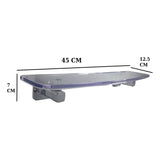 Repisa Acrilica Rectangular Con Resistencia 9 Kg 45 x 12.5 cm
