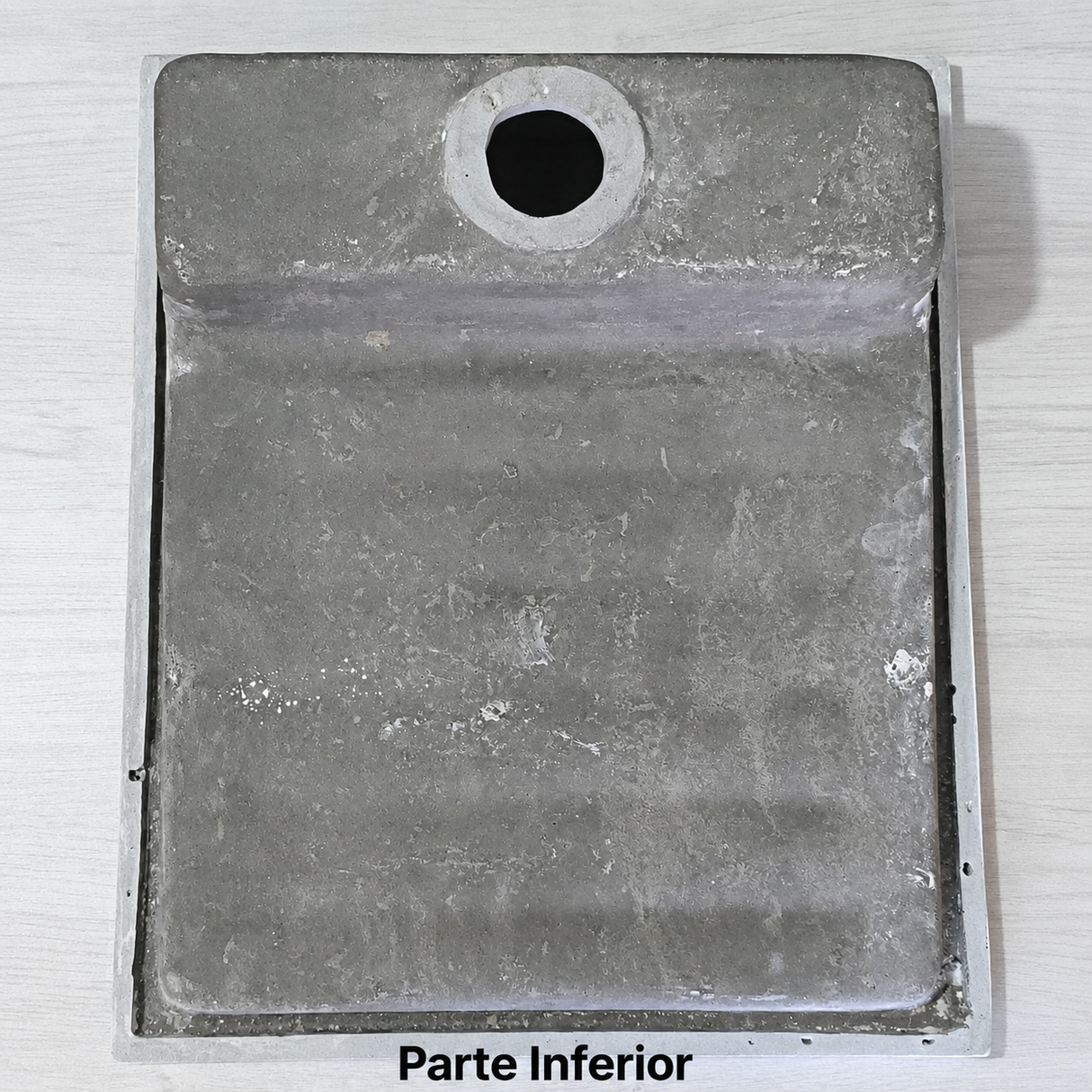 Lavadero de Porcelana Fría 50 x 40 cm Blanco Esmaltado
