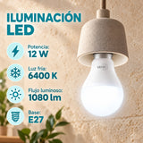 Bombillo LED 12 W E27 Luz Fría De 60 mm — características del producto