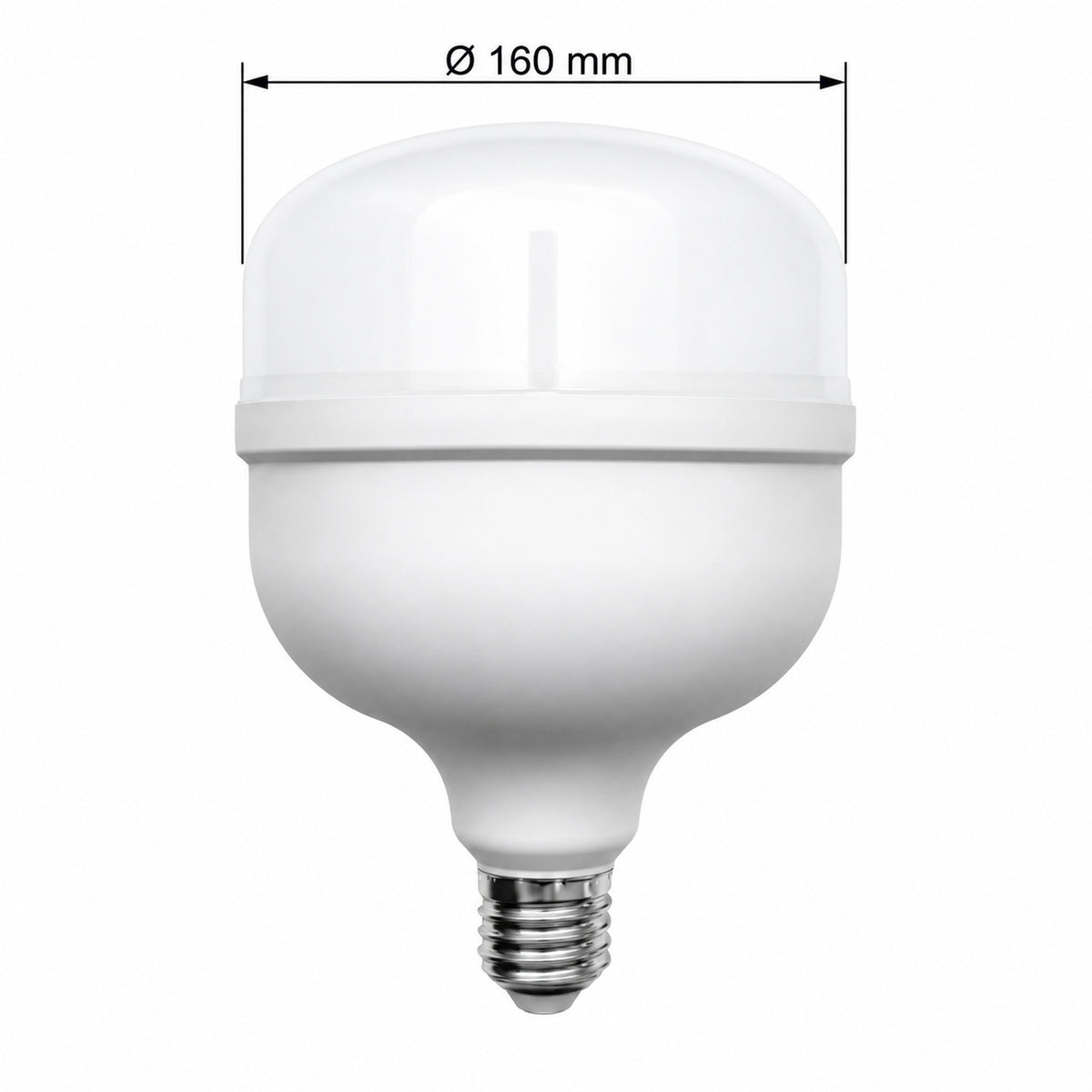 Bombillo LED 50 W E27 Luz Fría De 160 mm — dimensiones del producto