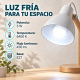 Bombillo LED De 5 W E27 Luz Fría — características confirmadas