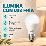 Bombillo LED De 7 W E27 Luz Fría — características confirmadas
