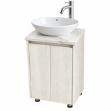 Combo Mueble De Baño RH Con Lavamanos En Mármol 38 X 35 Cm - Producto En Fondo Blanco