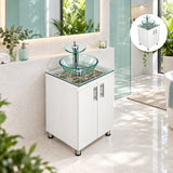 Combo Mueble De Baño RH Con Lavamanos De Vidrio Y Piedras 50 X 40 Cm - Portada Ambientada