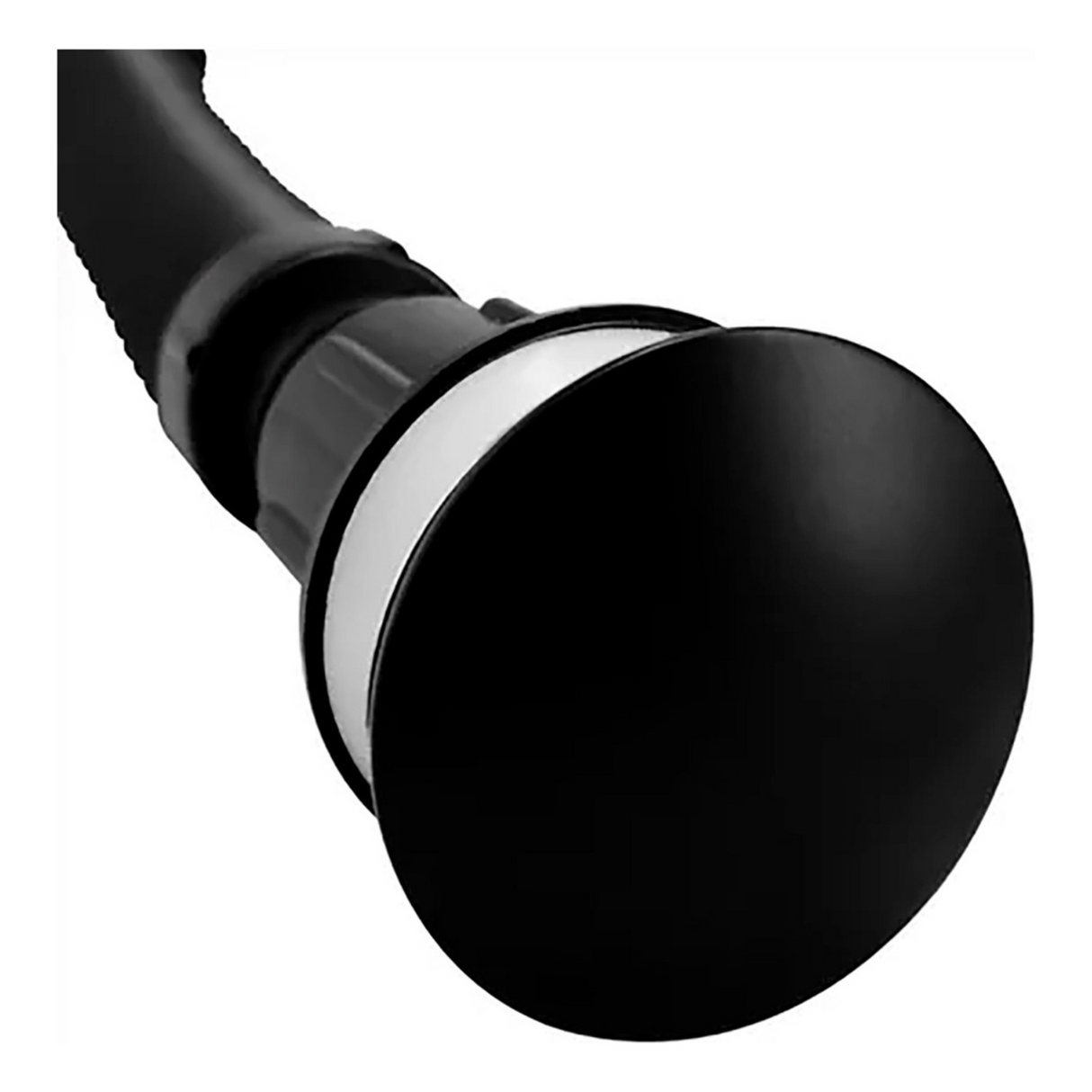 Combo Lavamanos Canoa Negro + Griferia Agua Fria+ Push Negro Negro Brillante