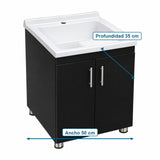 Mueble RH Para Lavadero Con Lavadero Blanco 50 X 35 Cm - Medidas Del Producto
