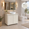Combo Mueble De Baño RH Beige Con Lavamanos En Mármol 60 X 47 Cm - Portada Ambientada