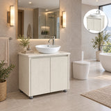 Combo Mueble De Baño RH Beige Con Lavamanos En Mármol 60 X 47 Cm - Portada Ambientada