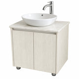 Combo Mueble De Baño RH Beige Con Lavamanos En Mármol 60 X 47 Cm - Producto En Fondo Blanco