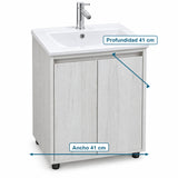 Combo Mueble De Baño RH Con Lavamanos Cerámico 41 X 41 Cm - Medidas Del Producto