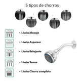 Regadera 5 Funciones Relajante Mas Tubo