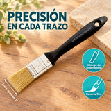 Brocha Popular Negra De 1 Pulgadas — características y ancho nominal