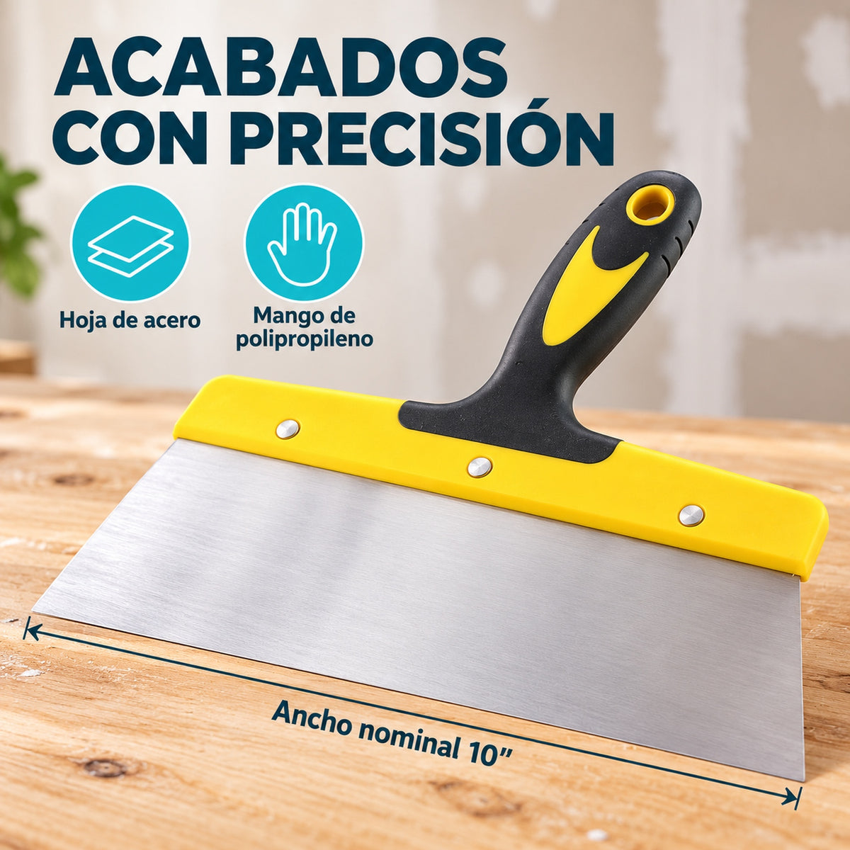 Espátula Para Drywall De 10 Pulgadas — características y detalles